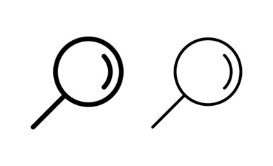 Search icon vector. search magnifying glass sign and symbol
