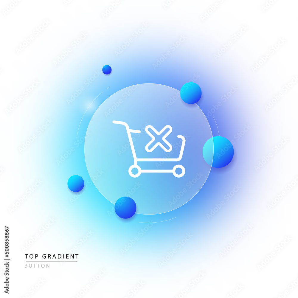 Poster trolley icon. purchase in the store. holiday shopping. loading and unloading the basket. return of g