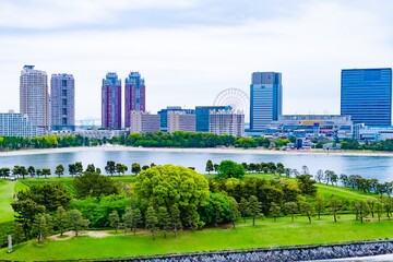 Obraz premium downtown city skyline