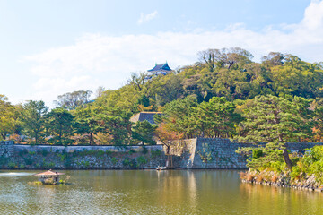 Fototapeta na wymiar Wakayama Castle in Wakayama city, Japan.