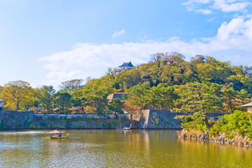 Wakayama Castle in Wakayama city, Japan.