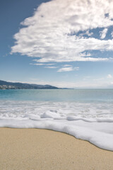 Plage du Lavandou, écume