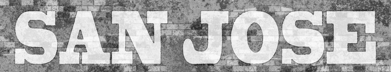 Street art lettering of SAN