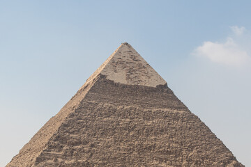 Pyramid of Khafre of Chephren is the second tallest of the Ancient Egyptian Pyramids of Giza and...