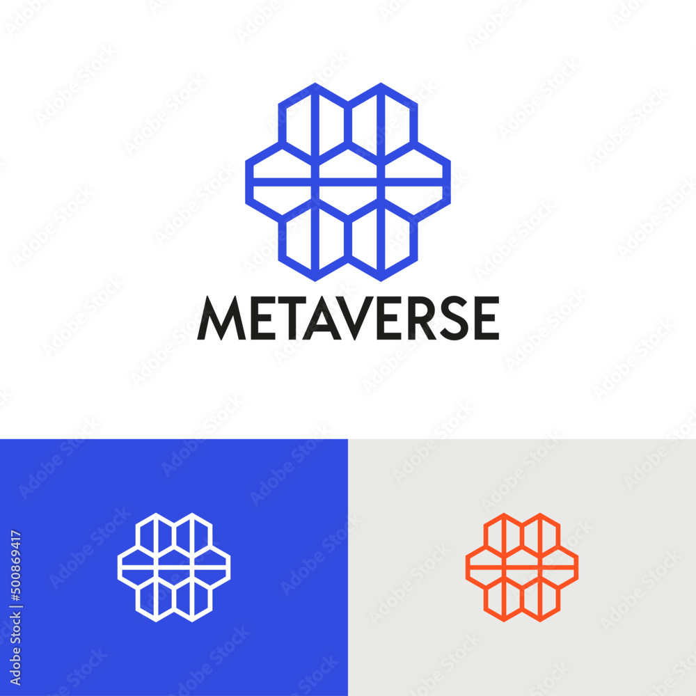 Poster polygonal tech outline logo design vector concept. data science company brand logomark illustration.