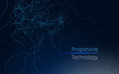 futuristic abstract background. Server, internet, speed. Futuristic tunnel HUD. Motion graphics for an abstract data center .vector illustration ,eps10,wireframe, background