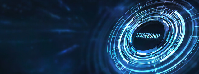 Internet, business, Technology and network concept. Leadership business management. 3d illustration.