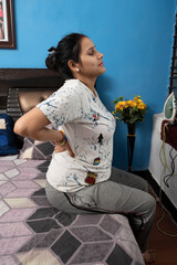 person with backpain