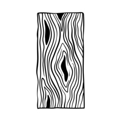 Wood board outline icon design ilustration template vector