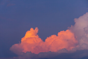 twilight sky and cloud at morning background image