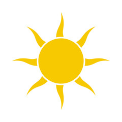 Sun icon design ilustration template vector
