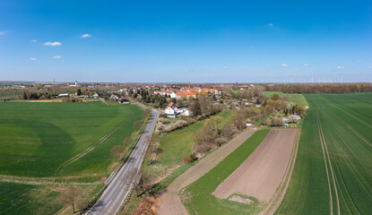 Salzlandkreis Blick über Egeln