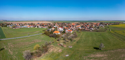 Luftbildaufnahme von Radisleben Landkreis Harz