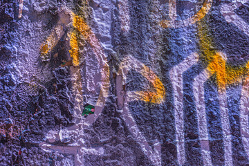 Craquelure paints on old walls- art background