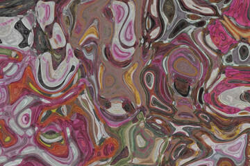 Abstract paint. Non Fungible Token- Conceptual 3d illustration