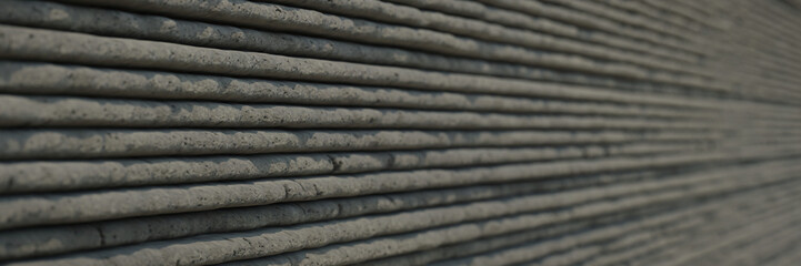 Obraz premium 3D printed concrete wall, architectural background banner