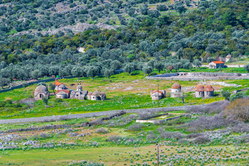Saint Ignatios Monastery view in Lesvos