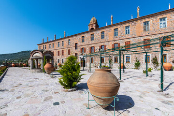 Saint Ignatios Monastery view in Lesvos