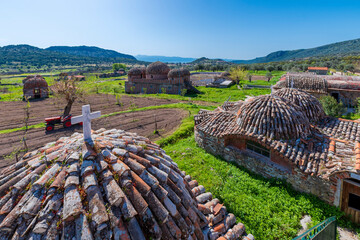 Saint Ignatios Monastery view in Lesvos