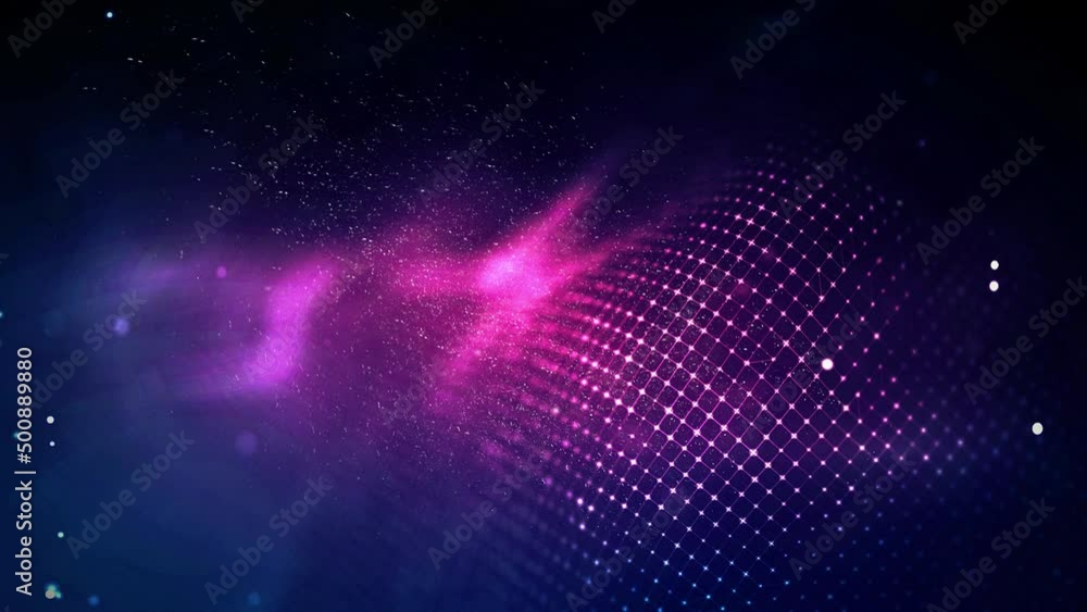 Poster blockchain technology background. cryptocurrency fintech block chain network and programming concept