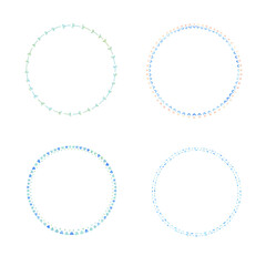 手書き水彩風のかわいいフレーム