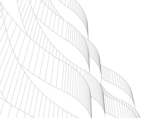 Architecture 3d building vector illustration