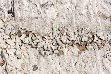 cracked soil in a desert drying out, global warming, environment and ecology