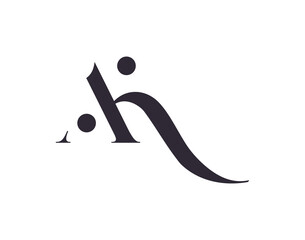 AK letter monogram. Elegant luxury KA logo. Calligraphic style. Vector design. Luxurious linear creative monogram. - obrazy, fototapety, plakaty
