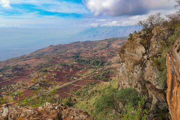 Scneic view of Kerio Valley from a view point at Elgeyo Marakwet County, Kenya