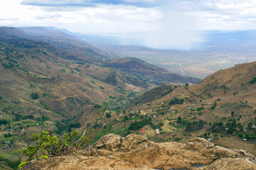 Fototapeta na wymiar Scneic view of Kerio Valley from a view point at Elgeyo Marakwet County, Kenya