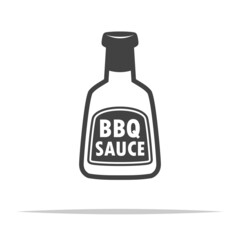 Barbecue sauce icon vector isolated