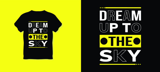 dream typography t-shirt design