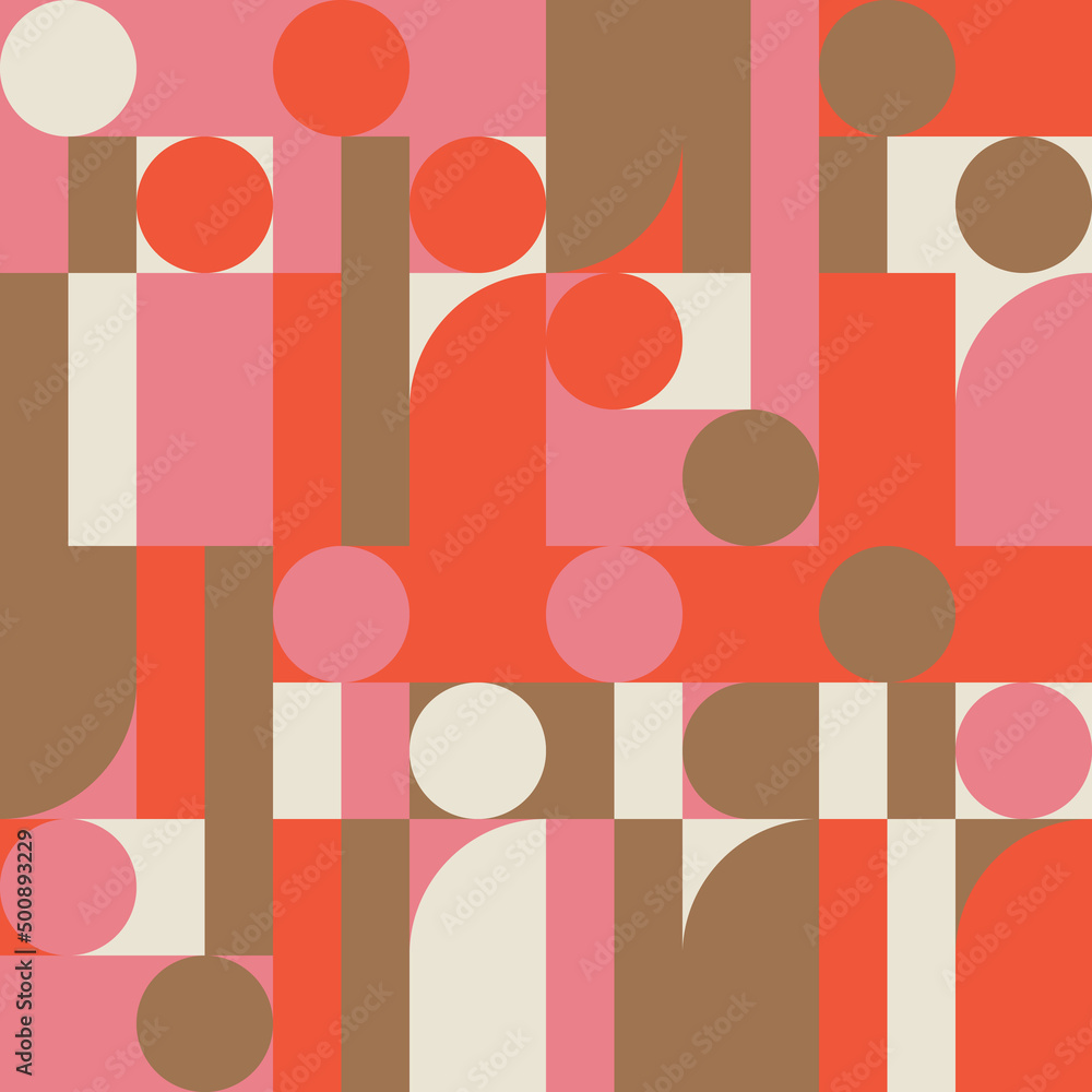 Poster circles and rectangles square