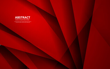 Abstract dynnamic shape red color overlap layer background vector