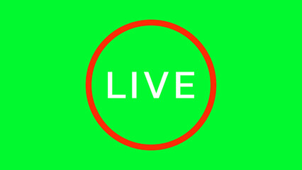 Live Sign Indicator on Green Screen