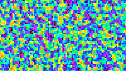 Colorful Rainbow Pixelated Background