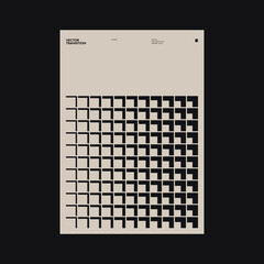 Brutalist Poster Design Graphics Made With Helvetica Typography Aesthetics And Geometric Forms - 500897414
