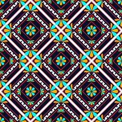 Ethnic seamless pattern traditional Design for clothing,background,carpet,wallpaper,wrapping,Batik,fabric,embroidery style.