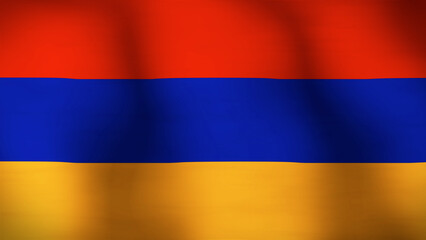Flag of Armenia Close Up