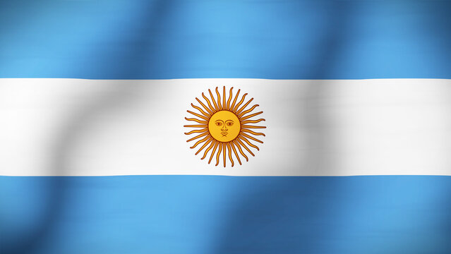 Flag of Argentina Close Up