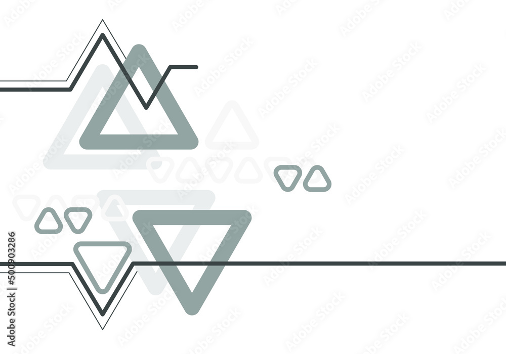 Fototapete triangle geometric abstract graphic background, dynamic geometric shapes compositions, flat and clea