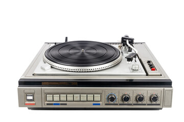Obraz premium Vintage turntable record player