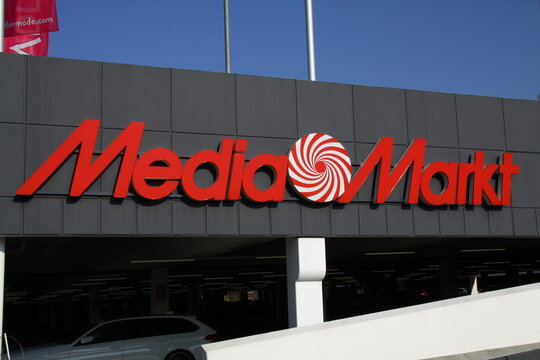 Paderborn, North Rhine-Westphalia, Germany, March, 22nd, 2022, logo Media Markt