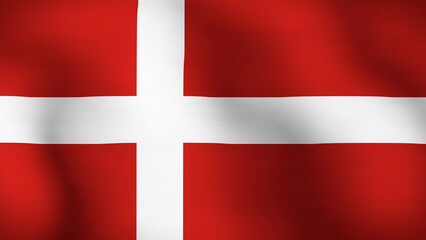 Fototapeta premium Flag of Denmark Close Up