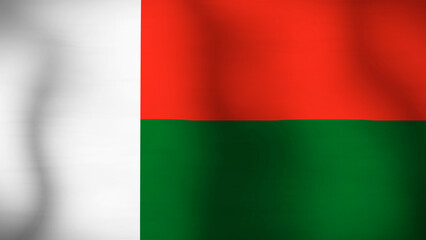 Flag of Madagascar Close Up