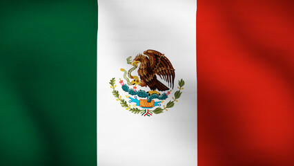 Flag of Mexico Close Up