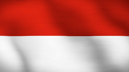 Flag of Monaco Close Up