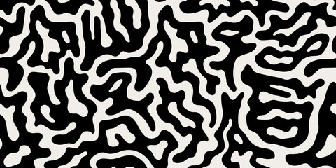 Abstract seamless african animal pattern. Modern wild textile print, vector illustration.