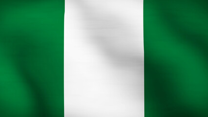 Obraz premium Flag of Nigeria Close Up