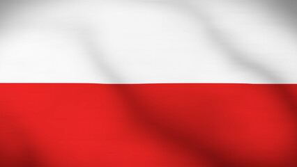 Flag of Poland Close Up